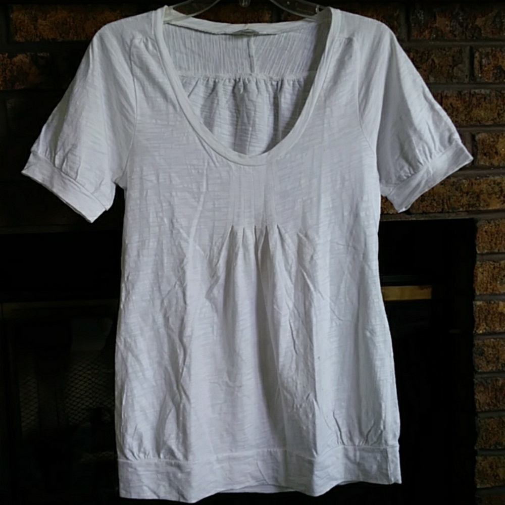 Calvin klein white shirt with short sleeves